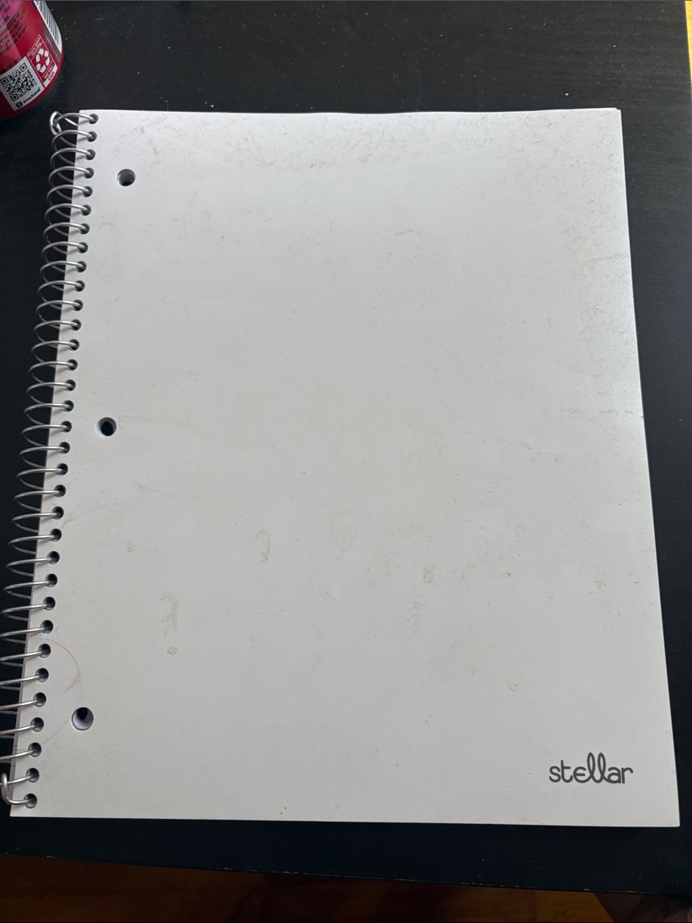 White Spiral-Bound Notebook for Laptops & Notes